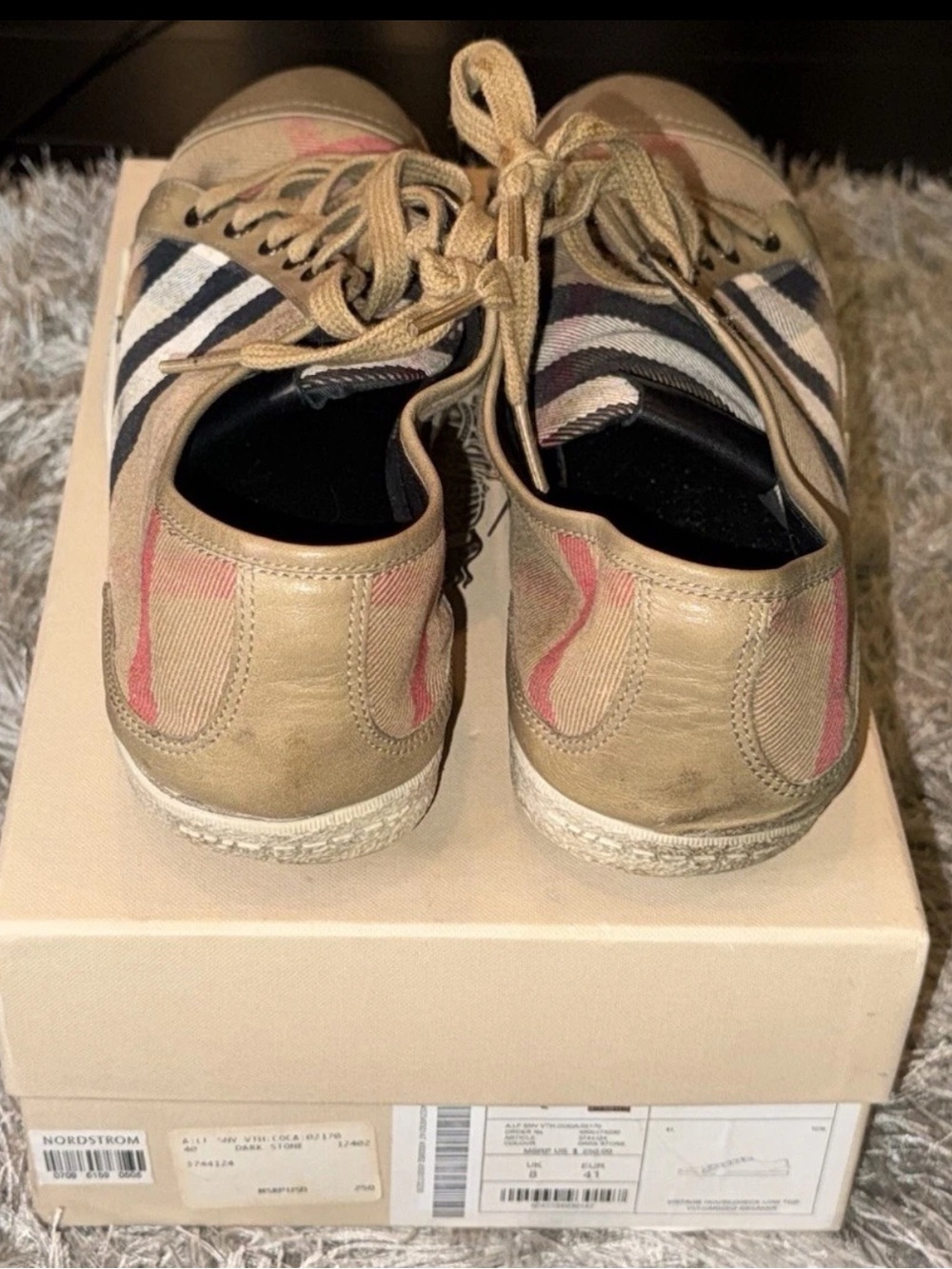Authentic Burberry Nova Check Lace-Up Women’s Sneakers EUR Size: 41 - Picture 5 of 6